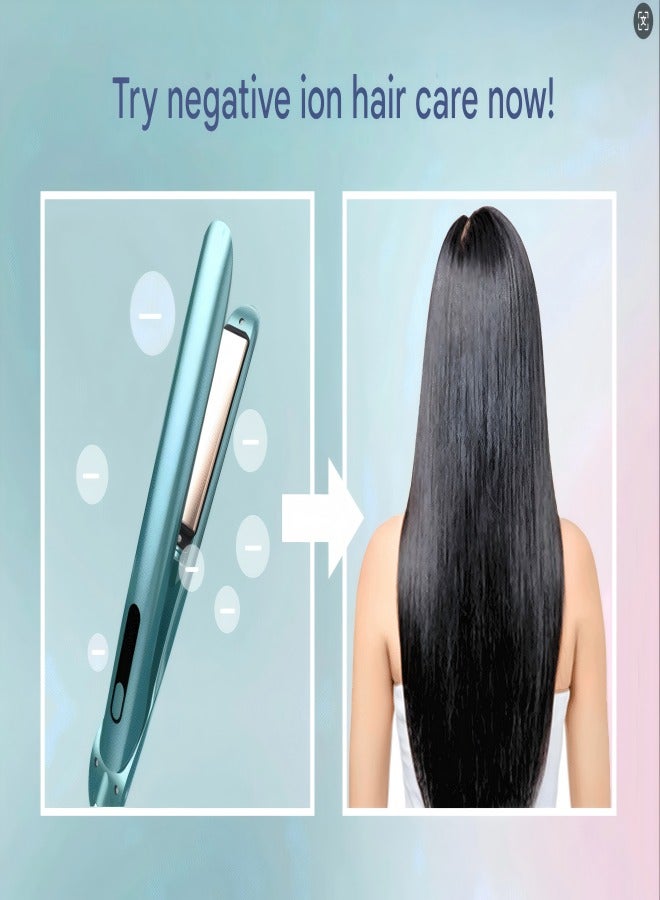 Mini Dual Use Curling Iron, 2 in 1 Travel Hair Straightener and Curler, Portable USB Plug, Small Curling Iron, Curling Iron for Home and Travel - Image 4